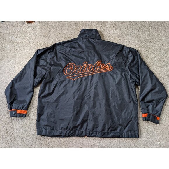 Vintage Baltimore Orioles Windbreaker Mens XXL MLB Orange Black White 90s Zip - Picture 10 of 11